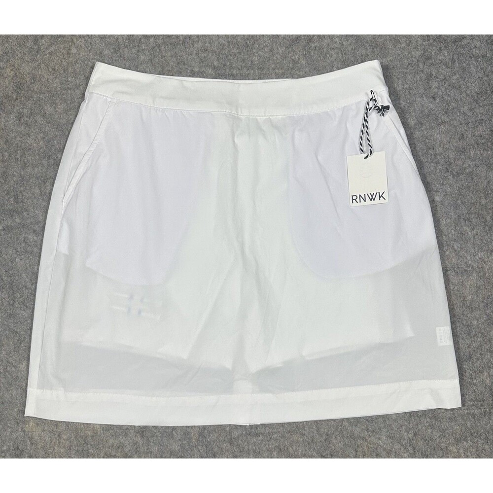 Renwick 18” Simple Skort Womens 10 White Golf Performance Pickleball Tennis